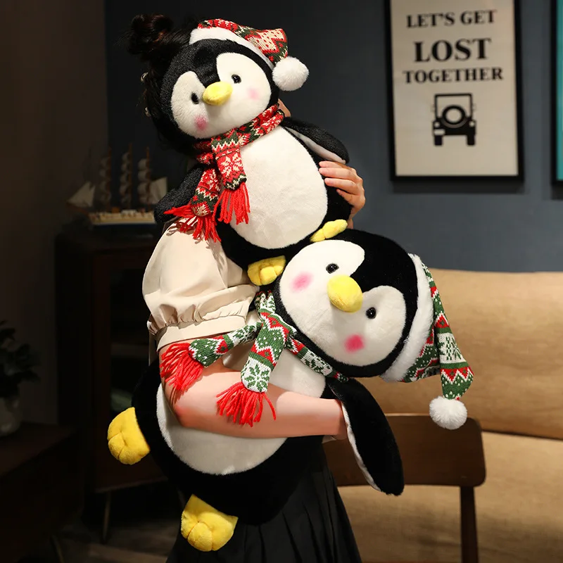 Peluche cojín de pingüino relleno suave para regalo cumpleaños - imagen 5