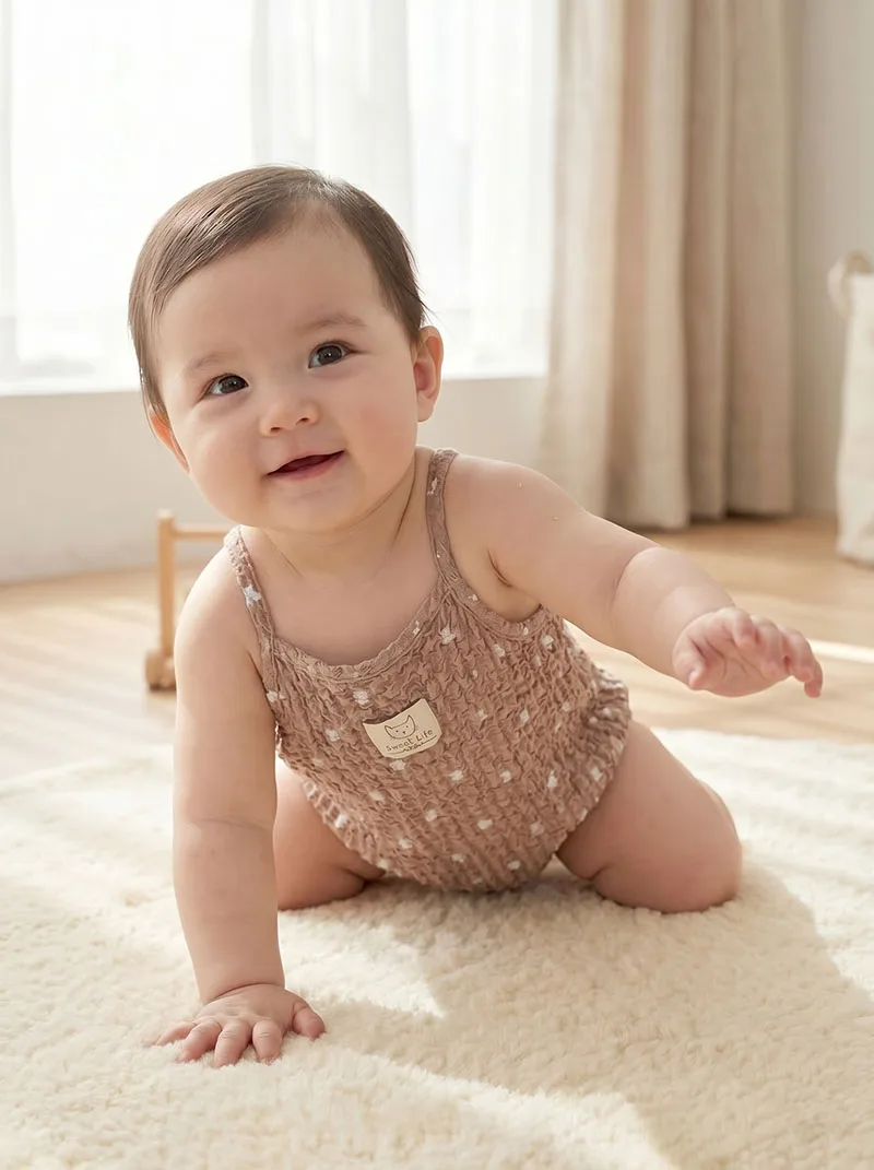 Body verano bebé para niña una pieza holgada y fina con dibujos - imagen 3