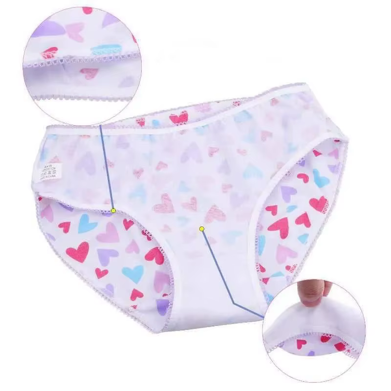 Calzoncillos de algodón con estampado floral para niñas de 2 a 10 años - imagen 2