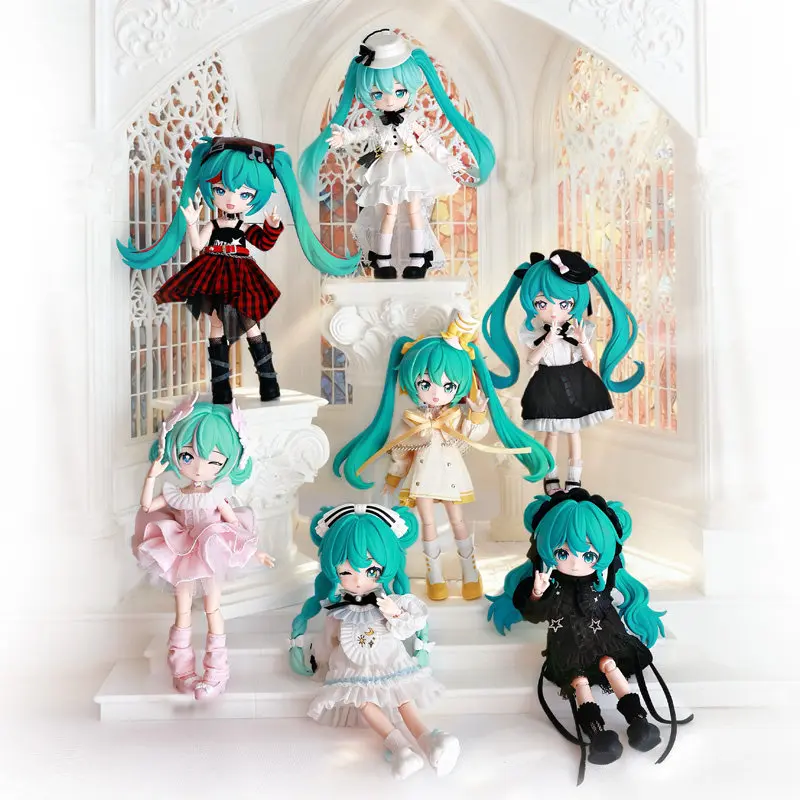 Figura de acción Hatsune Miku de estilo tierno para colección - imagen 4