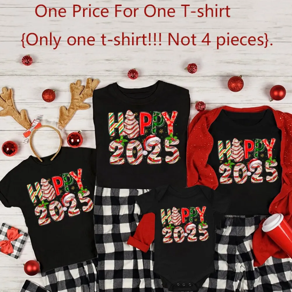 Conjunto camisetas a juego Navidad familia 2025