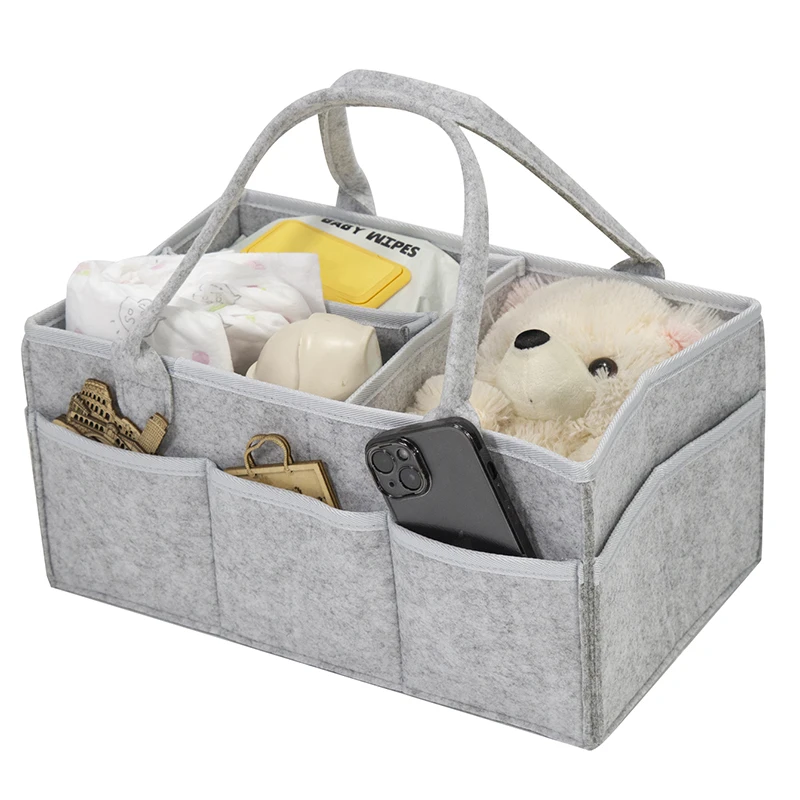 Organizador de cochecito plegable con bolsas para pañales y accesorios - imagen 4