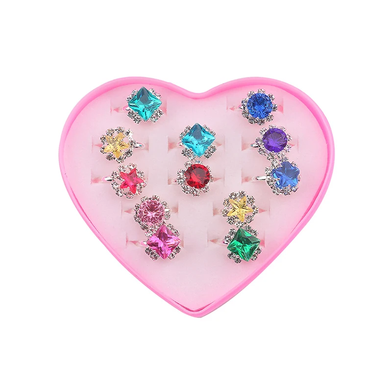 Anillos ajustables de juguete para niñas – fantasía de joyería - imagen 5