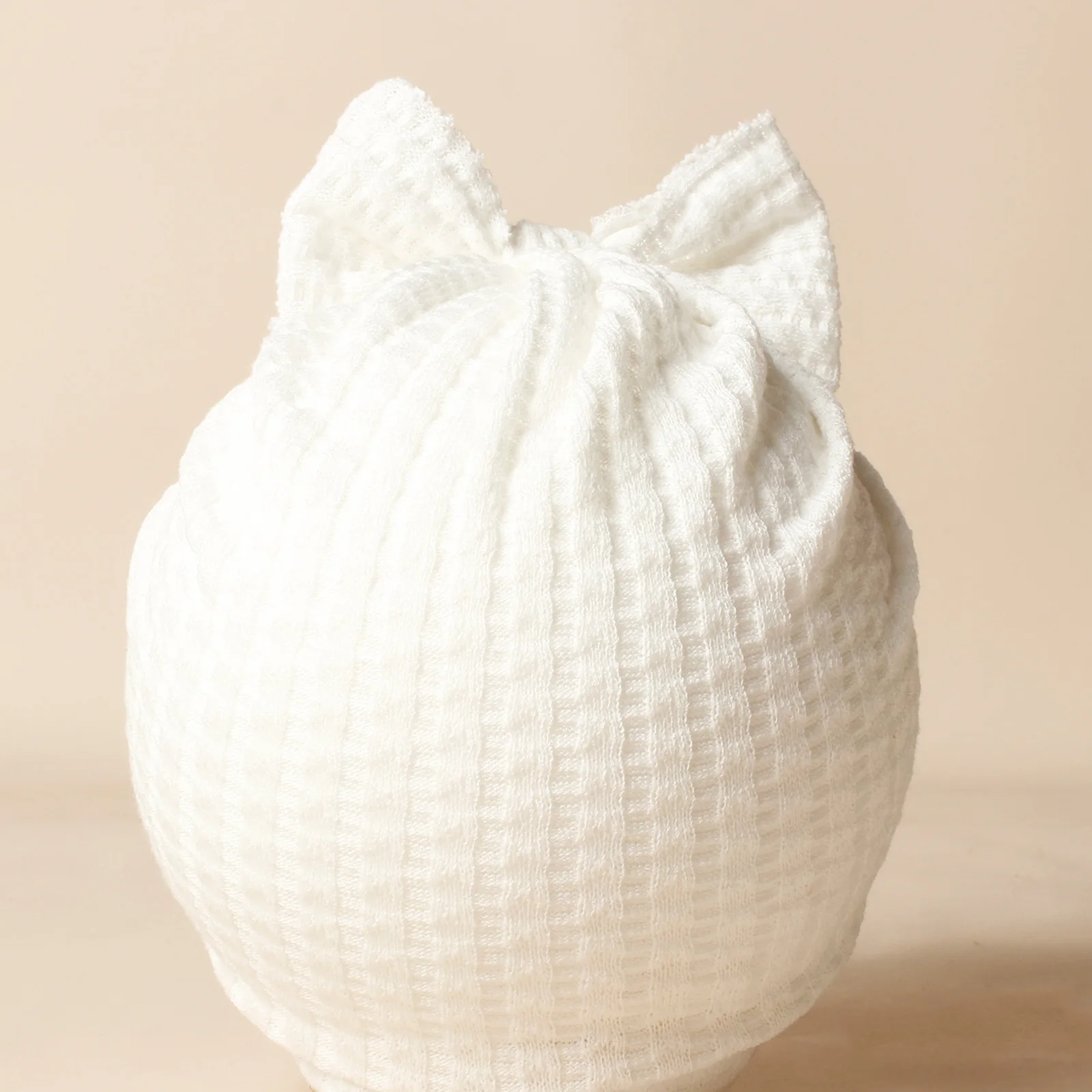 Gorro para bebé cálido de doble capa con lazo grande - imagen 4