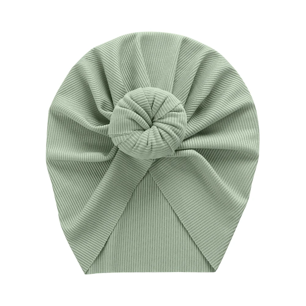 Gorro turbante acanalado para bebé – Temporada primavera y otoño