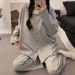 Pijama lactancia algodón para embarazo – camisón de amamantar