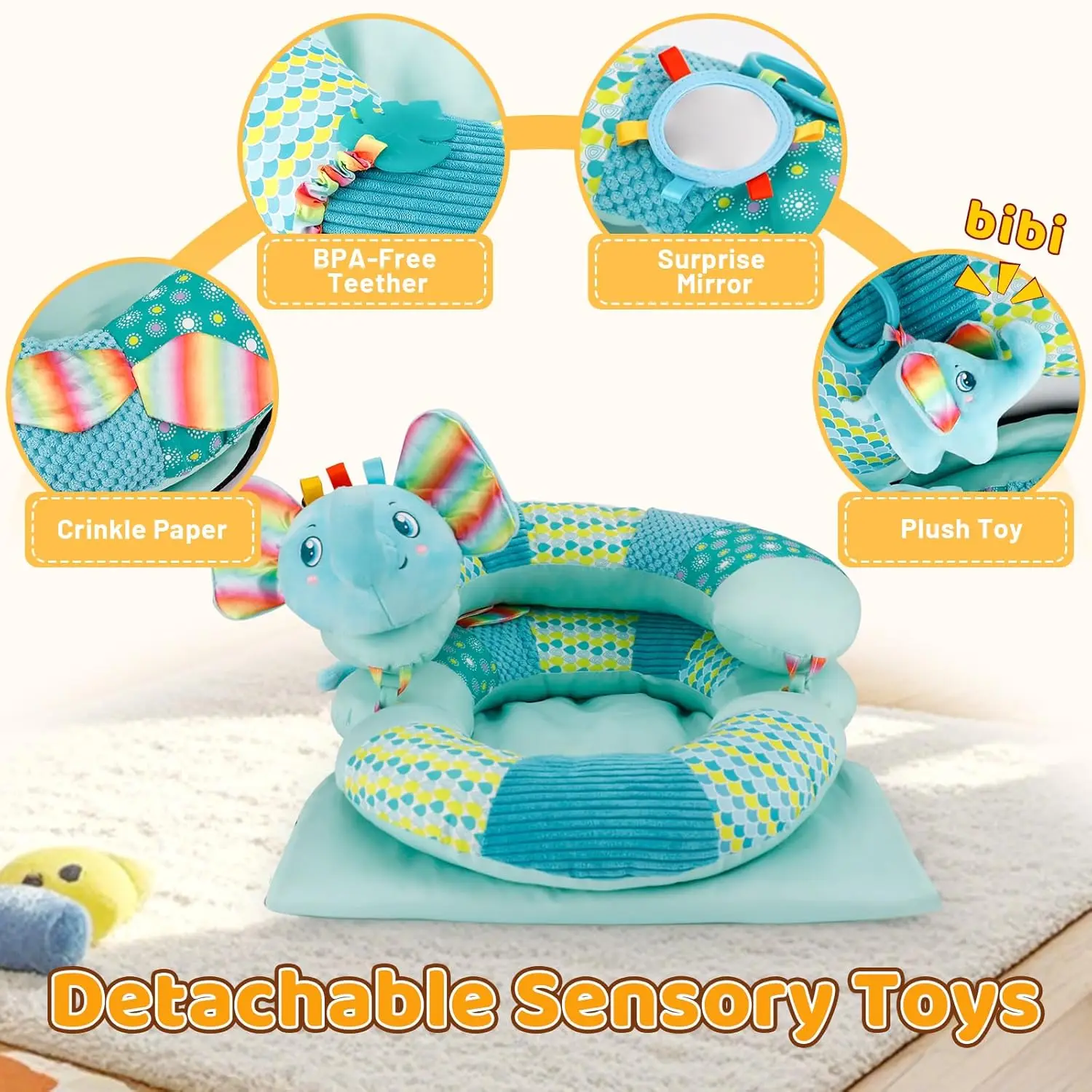 Estera de desarrollo para la barriga del bebé