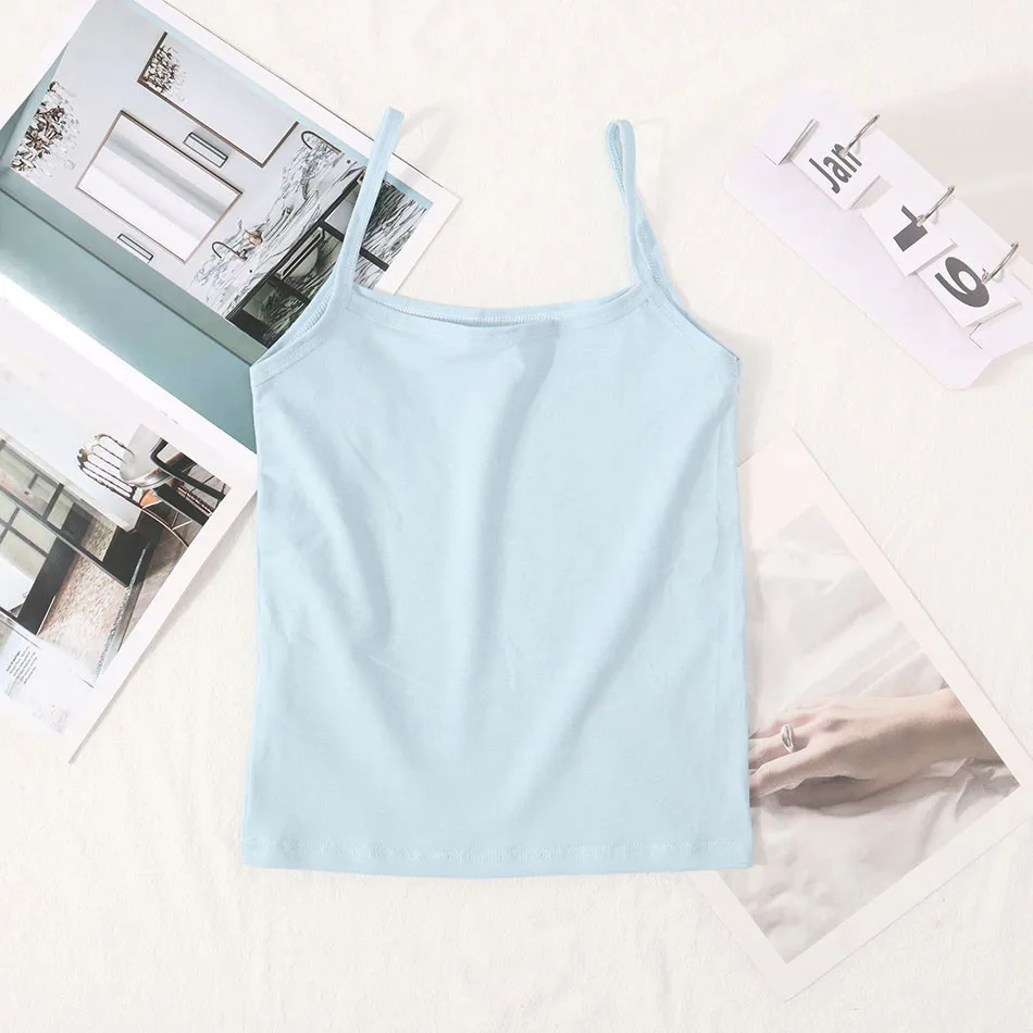 Camisola interior de niña sin aros – top cómodo discreto