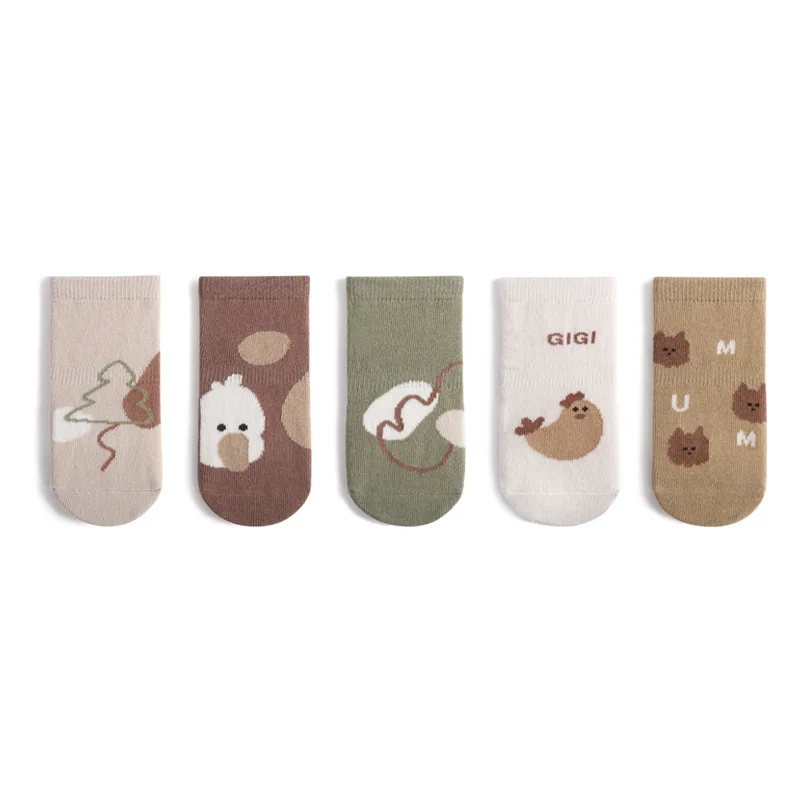 Calcetines antideslizantes de invierno para bebe - dibujos animados - imagen 5