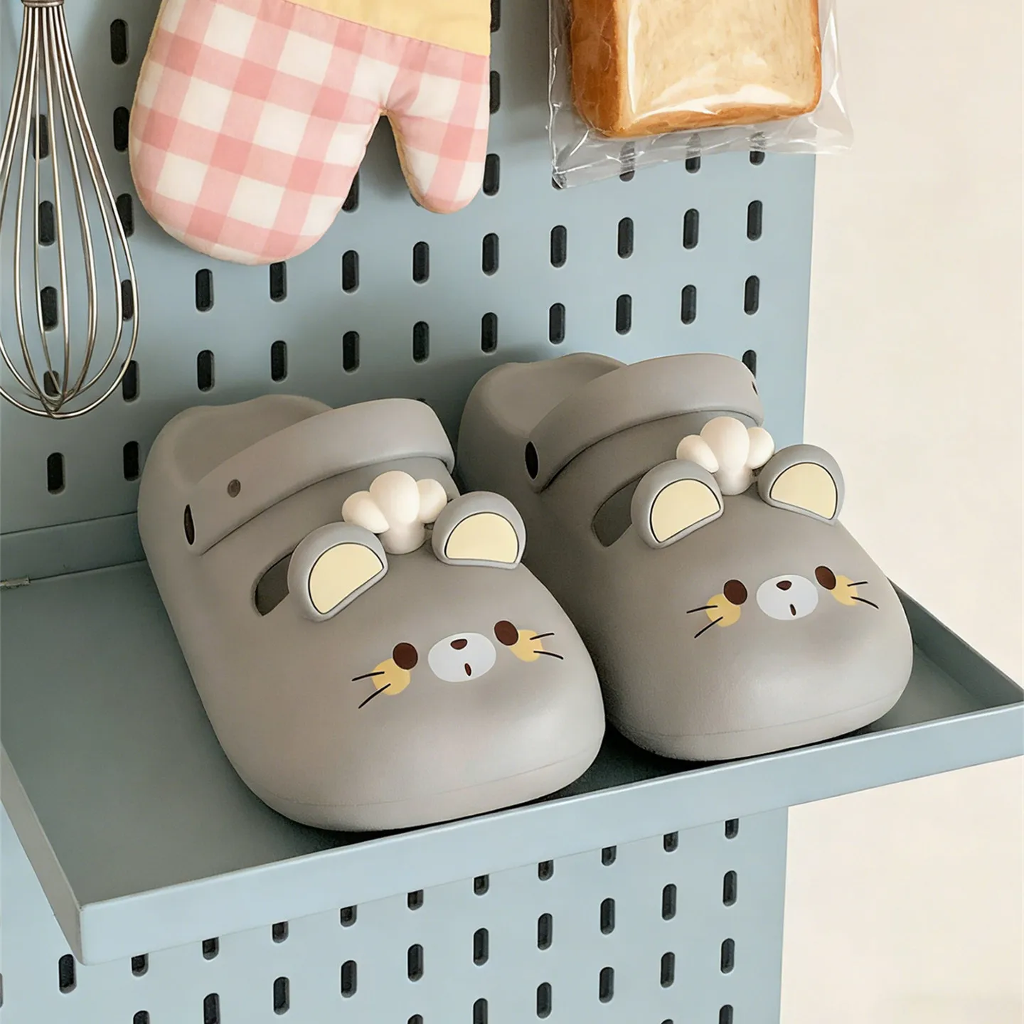 Zuecos de plataforma de verano para niñas con diseño ratón EVA suave - imagen 5