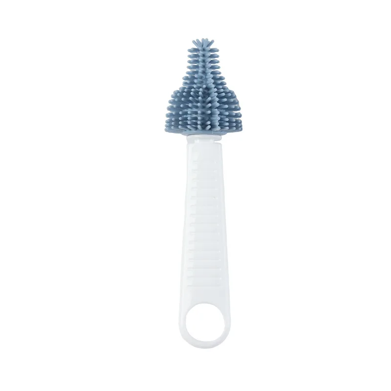 Cepillo para biberones giratorio de silicona con pajita tetinas - imagen 2