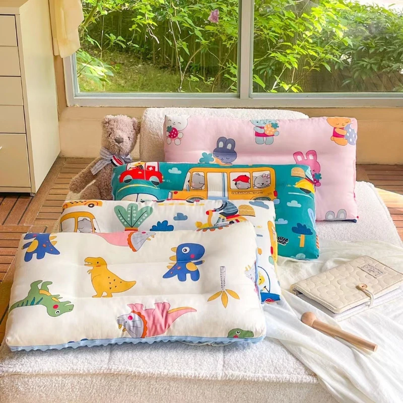 Almohada infantil de algodón con núcleo calmante y dibujos animados - imagen 2