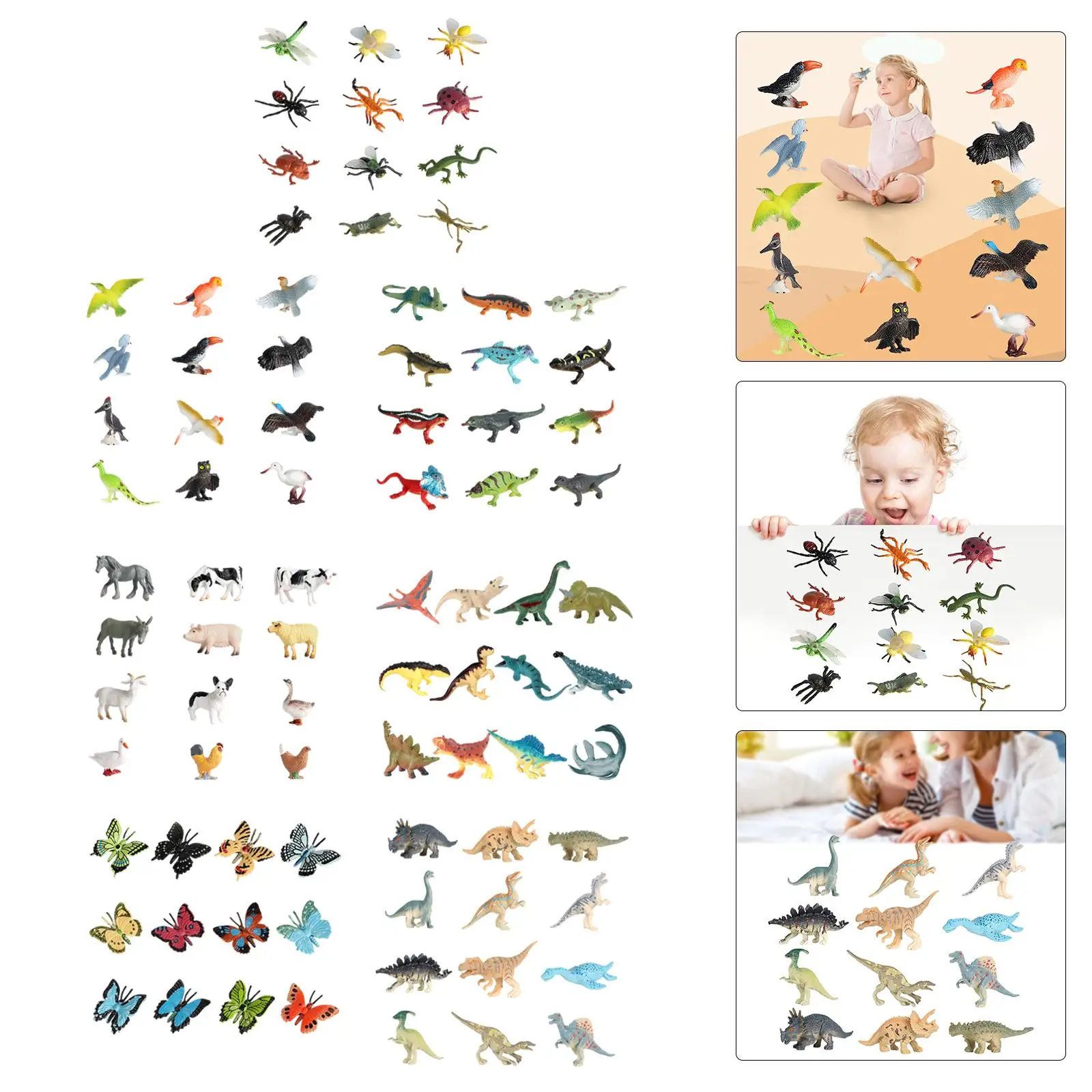 Figuras de animales realistas de plástico para niños y aula - imagen 3