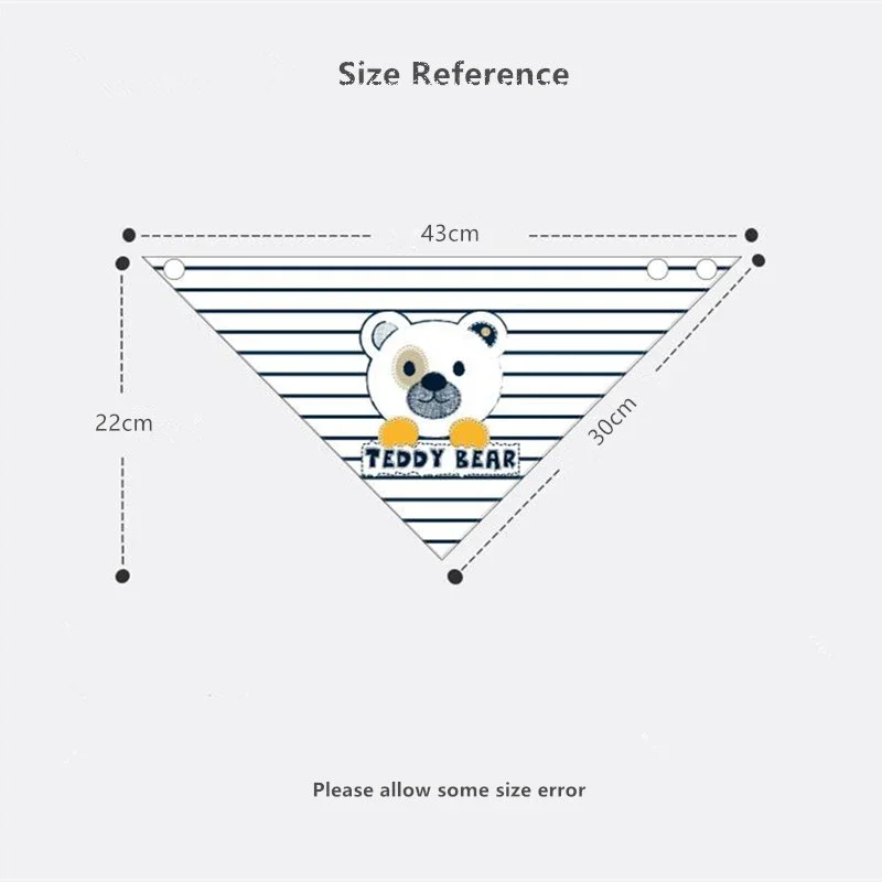 Babero bandana bebé algodón con estampado animal – Suave y absorbente - imagen 2