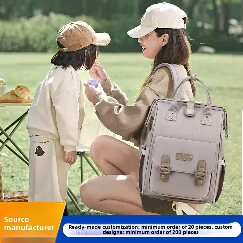 Mochila maternal multifuncional impermeable gran capacidad para bebé - imagen 2