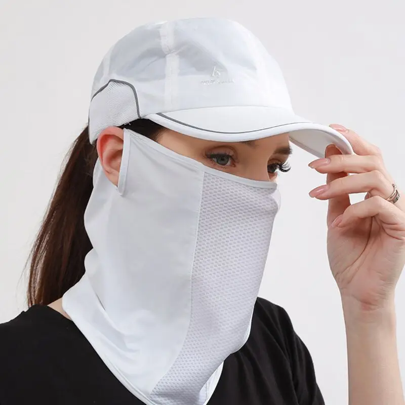 Pañuelo facial con protección UV transpirable de malla cubre cuello - imagen 5
