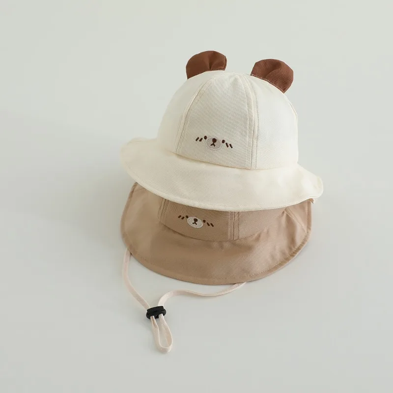 Sombrero bebé protección UV estilo sombrilla dibujo animado - imagen 3