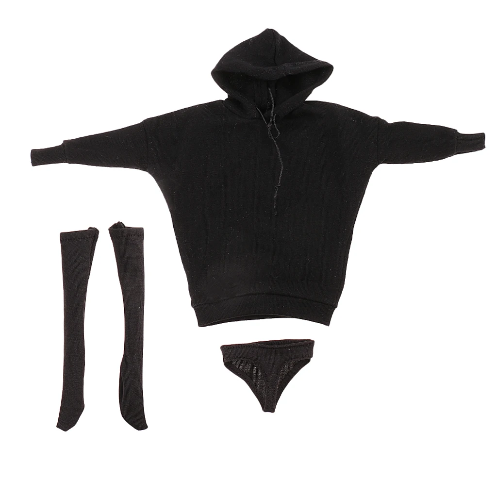 Conjunto suéter con capucha y medias cortas estilo callejero - imagen 2