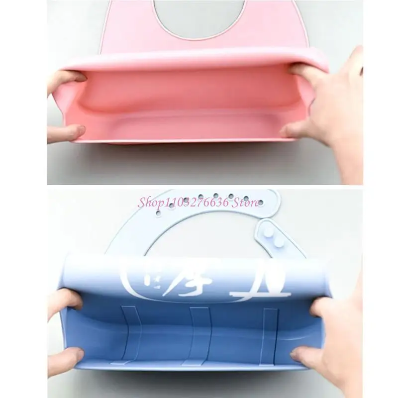 R6FD Babero impermeable desmontable para comidas con bolsillo - imagen 5