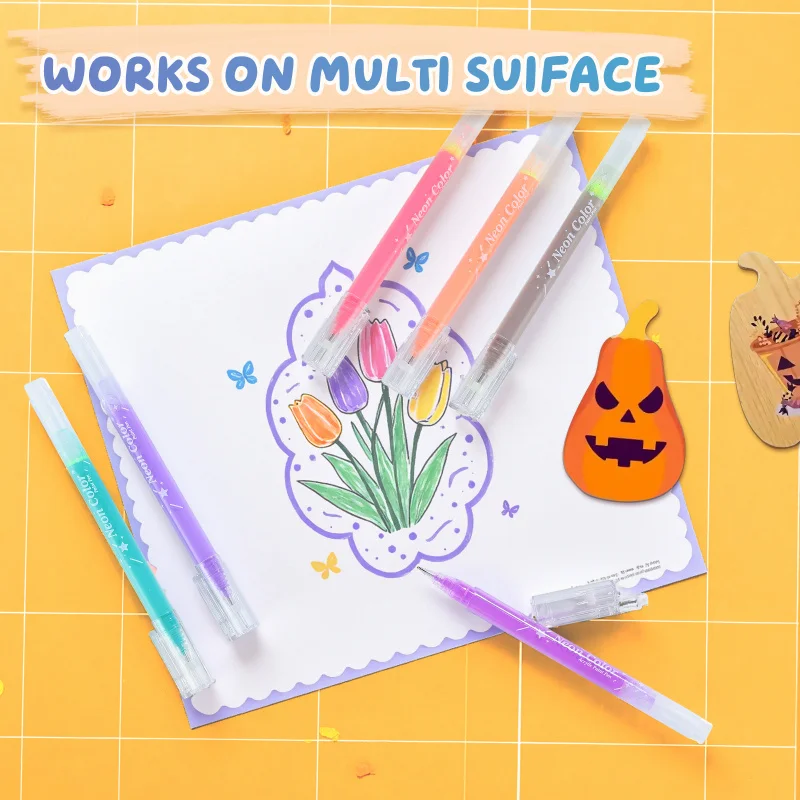 Bolígrafos de gel punta fina para colorear – Colores surtidos para niños - imagen 2