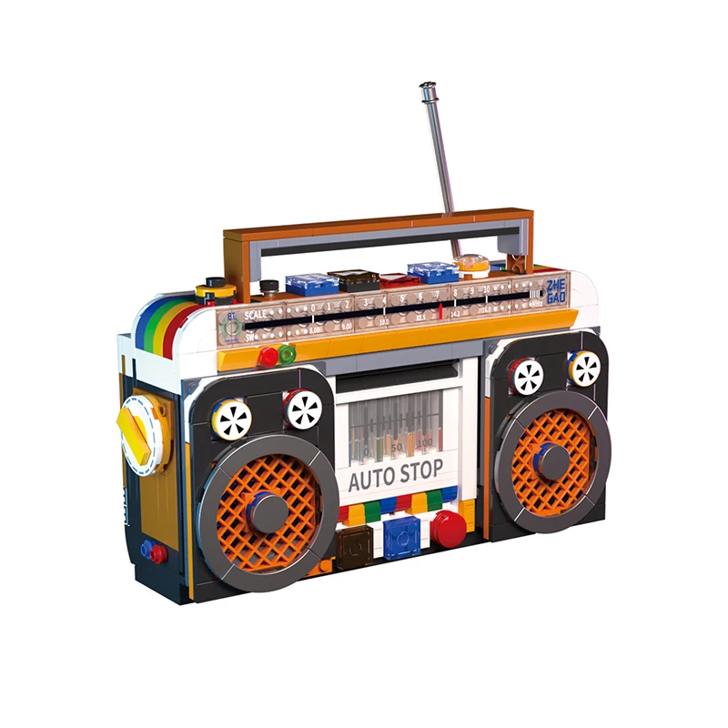 Bloques de Construcción Radio Retro – Juguete DIY Escritorio - imagen 3
