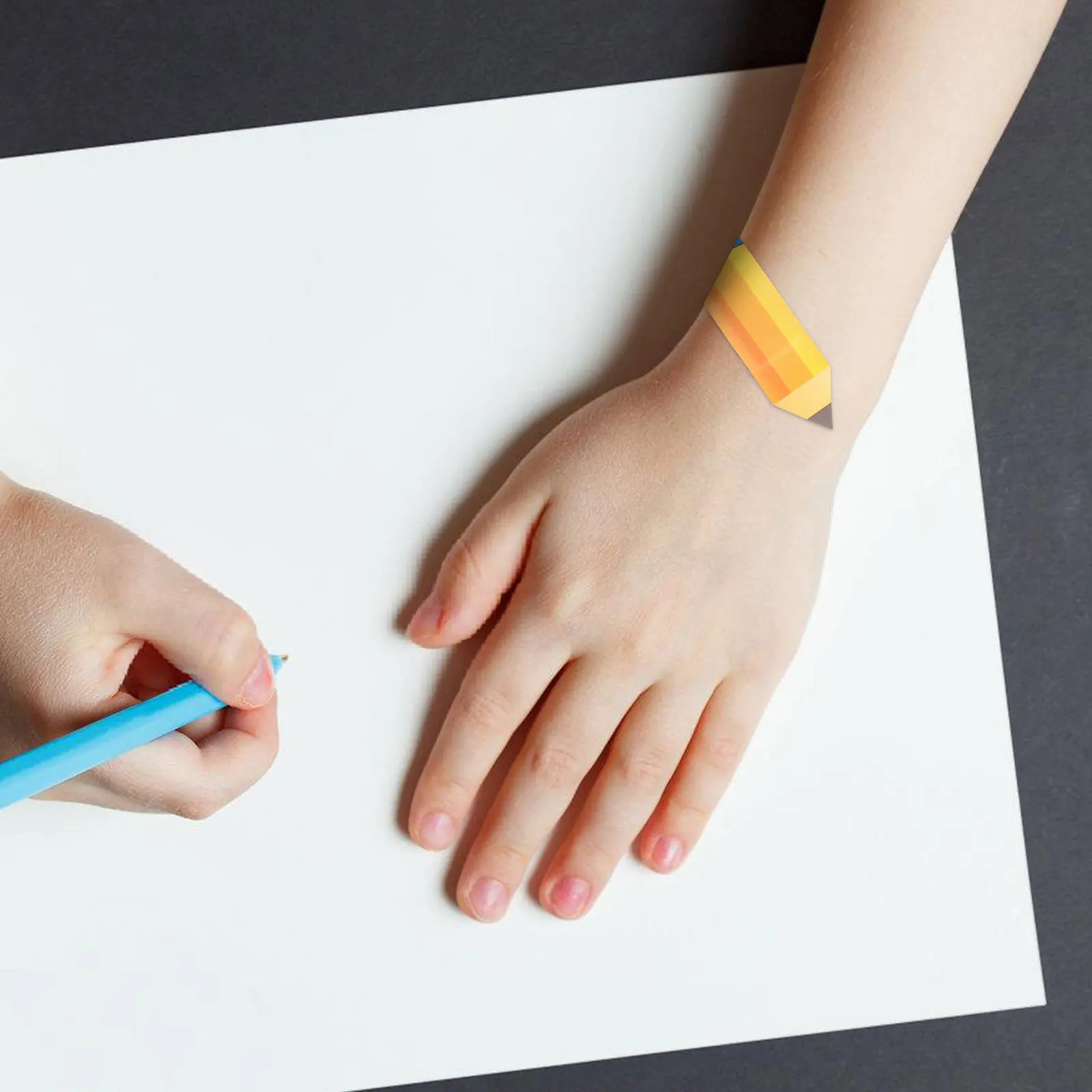 Tiritas infantiles con diseño de lápiz impermeables y transpirables