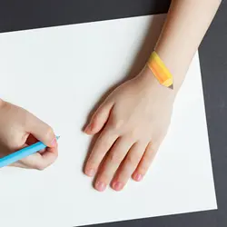 Tiritas infantiles con diseño de lápiz impermeables y transpirables