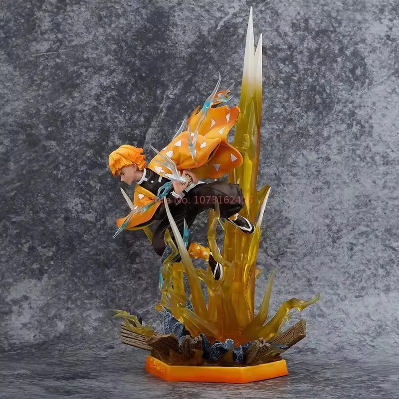 Figura de acción Zenitsu Demon Slayer con luz LED para regalo - imagen 3