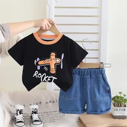 Conjunto bebé algodón verano – Camiseta y pantalón corto