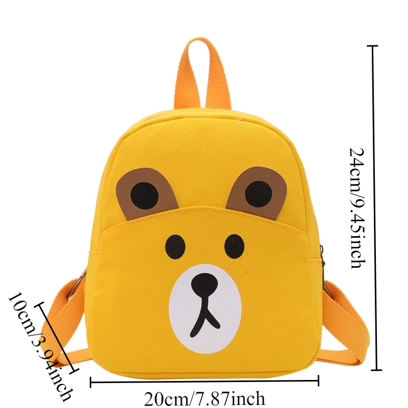 Mochila de felpa con osito en 3D