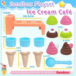 Juguetes de playa: moldes de arena con helado para niños