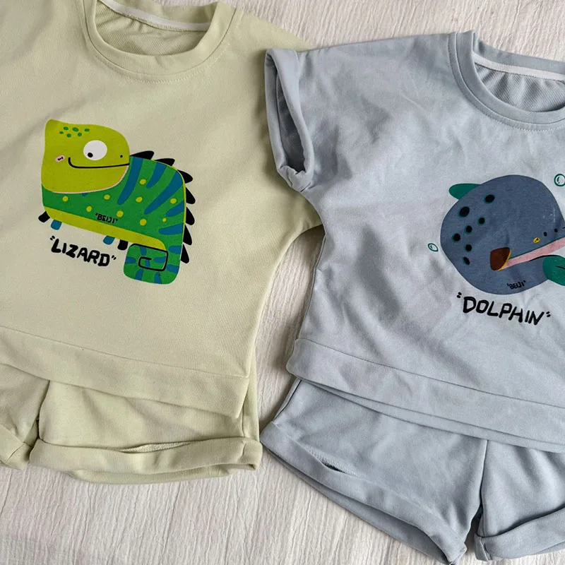 Conjunto veraniego para niños estampado de animales ligero - imagen 5