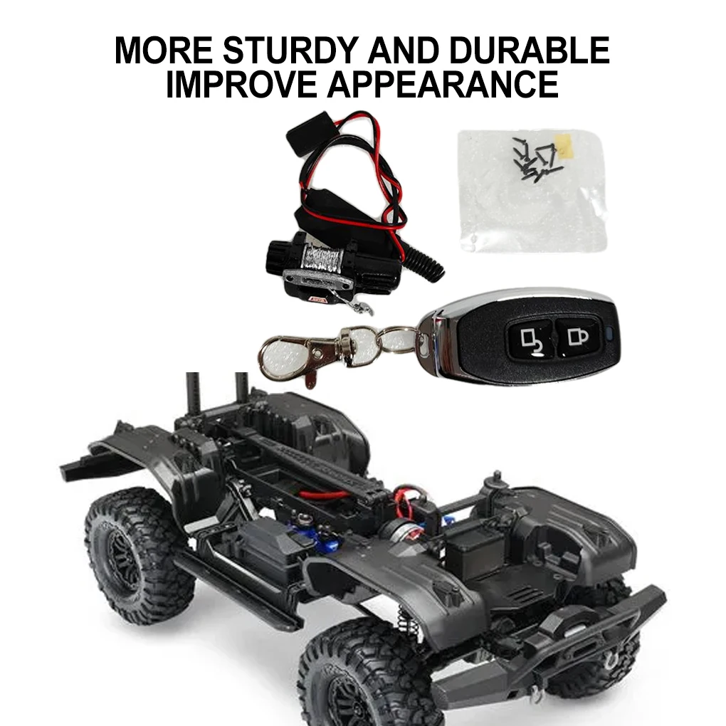 RCGOFOLLOW cabrestante de metal para Traxxas TRX4M RC - imagen 2