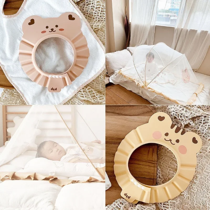 Gorro de ducha bebé suave con oso para lavar el pelo - imagen 5