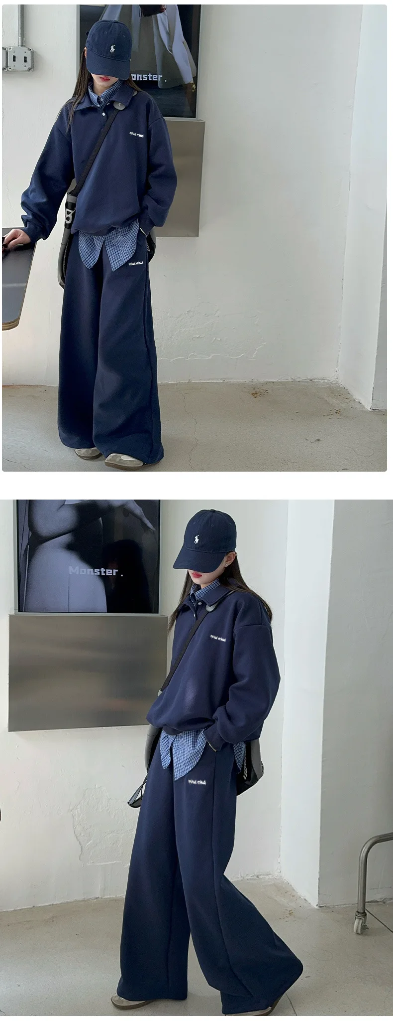 Sudadera con cuello vuelto y estilo de otoño