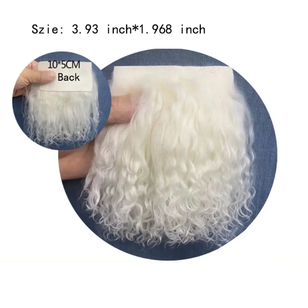 Extensiones rizadas en piel de oveja para BJD y pelucas - imagen 2