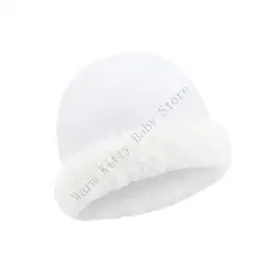 XXFE gorro de lana para bebé con forro borrego cálido invierno
