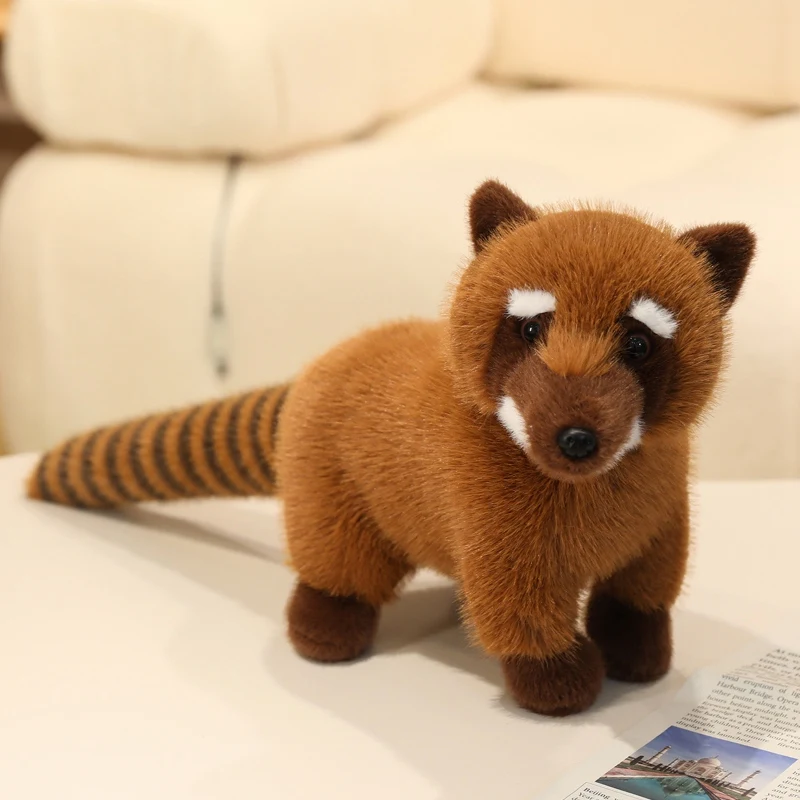 Peluche de mapache realista bonito – Juguete zoológico - imagen 3