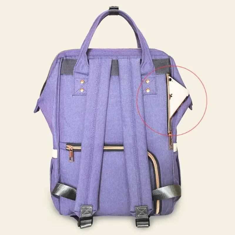 LAND Mommy bolsa de maternidad con cremallera antipérdida y organizador - imagen 5