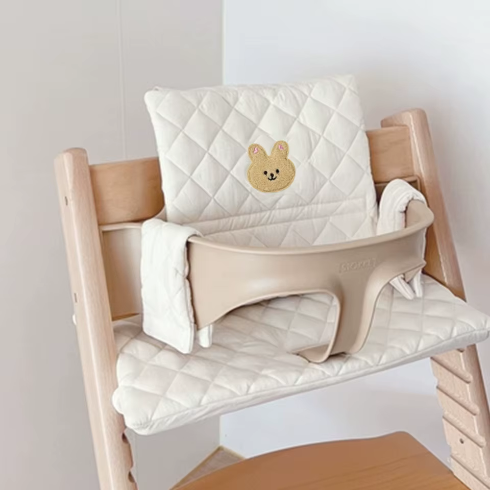 Cojín para silla alta de bebé con respaldo acolchado para comer