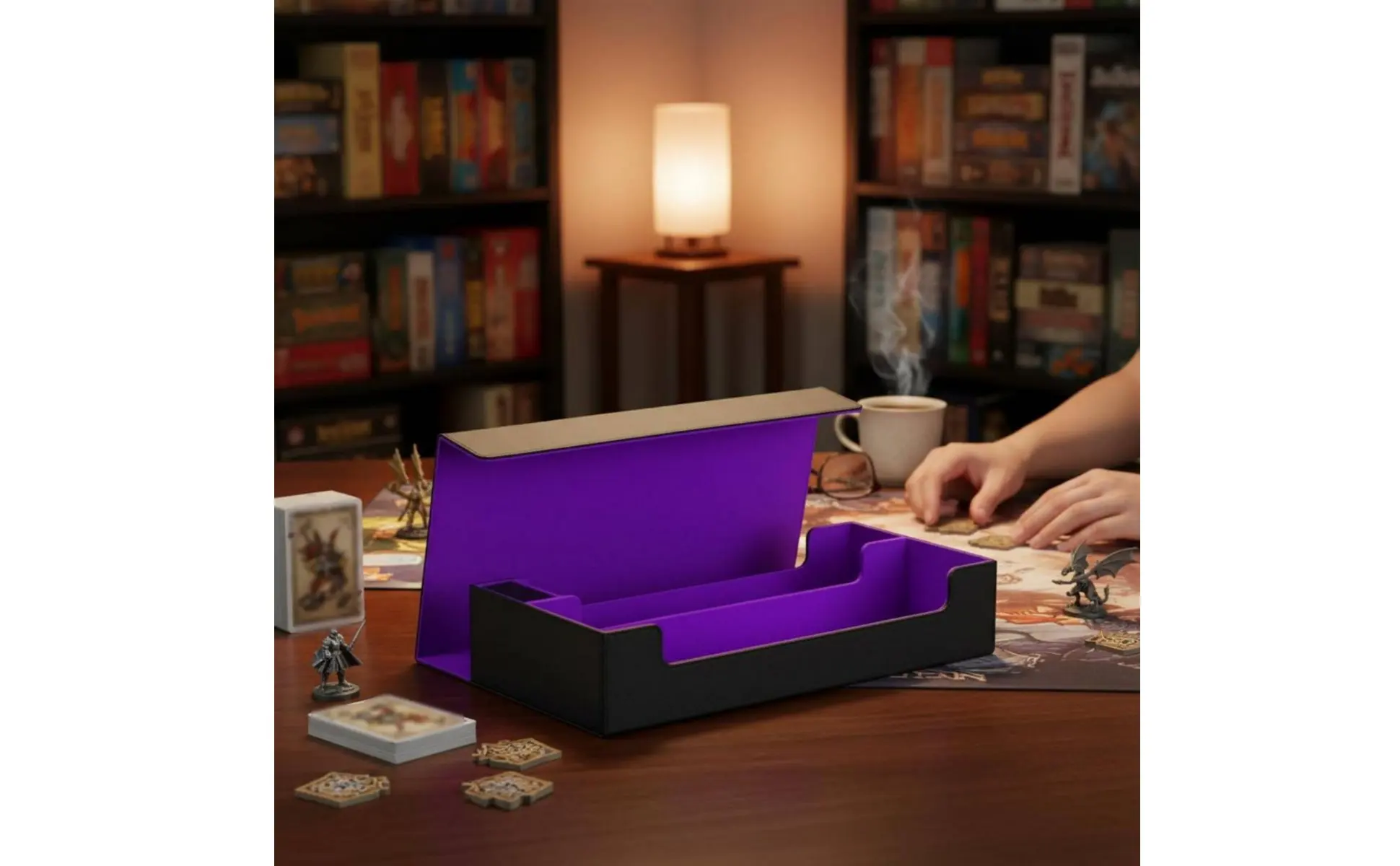 Interior forrado y protección para cartas