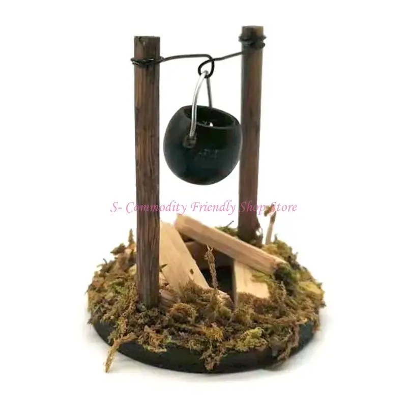 85AE Decoración colgante para casa de muñecas jardín con estufa - imagen 5