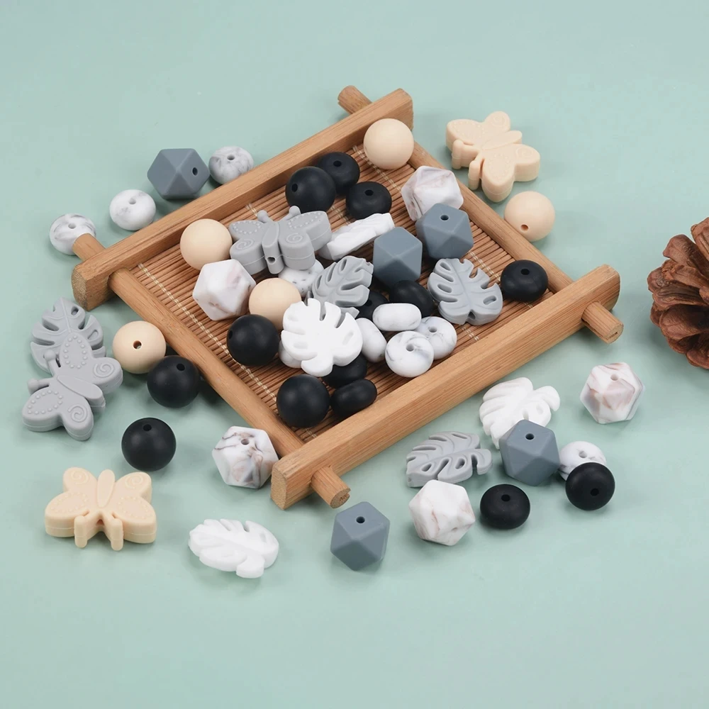 Cuentas silicona forma tortuga para collar infantil - LOFCA