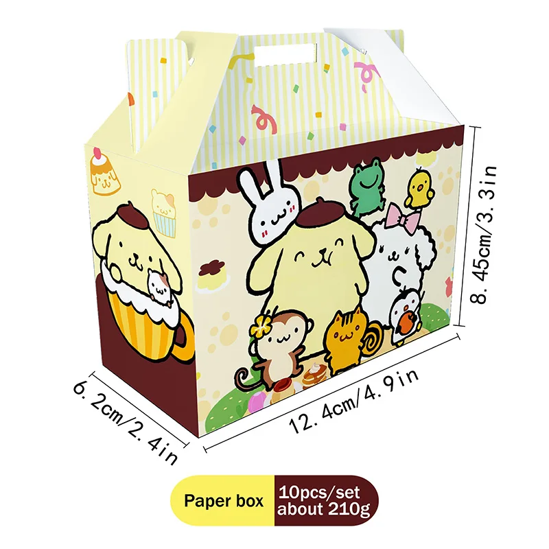 Vajilla y elementos decorativos de fiesta infantil Pom Pom Purin