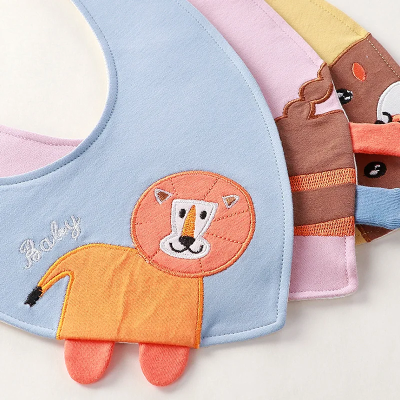 Babero bandana de algodón suave para bebé con dibujos - imagen 4