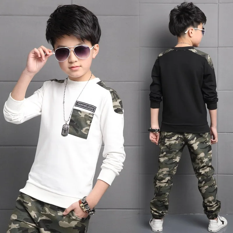 Chándal primavera para niños con sudadera y pantalón camuflaje - imagen 5