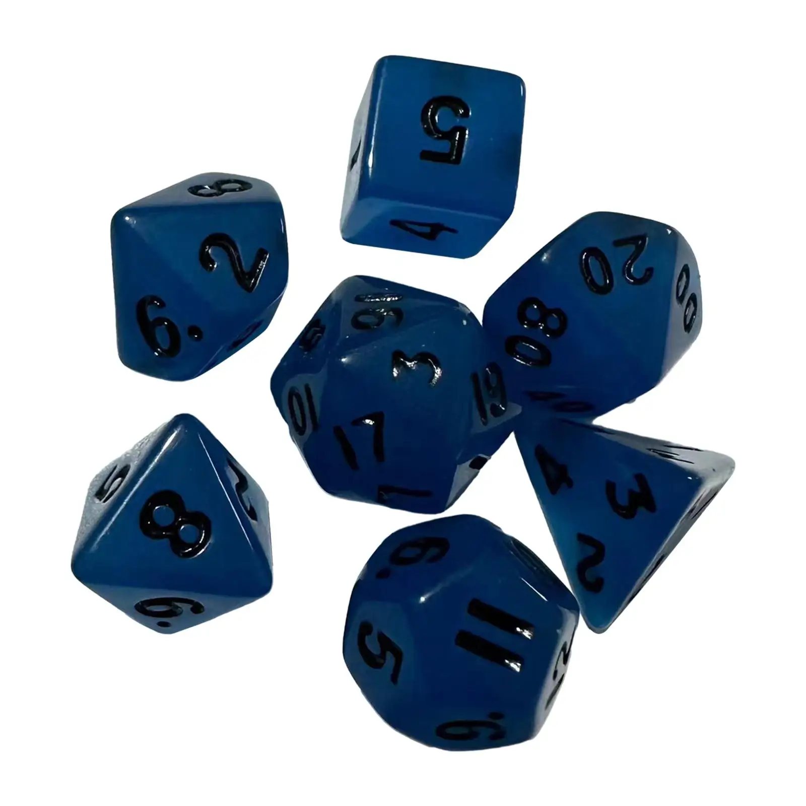 Dados luminosos poliédricos de múltiples caras para juegos - imagen 4