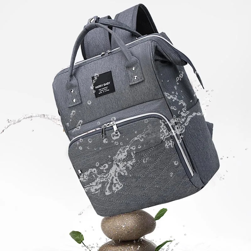 Bolsa de pañales impermeable para mamá y bebé, ligera