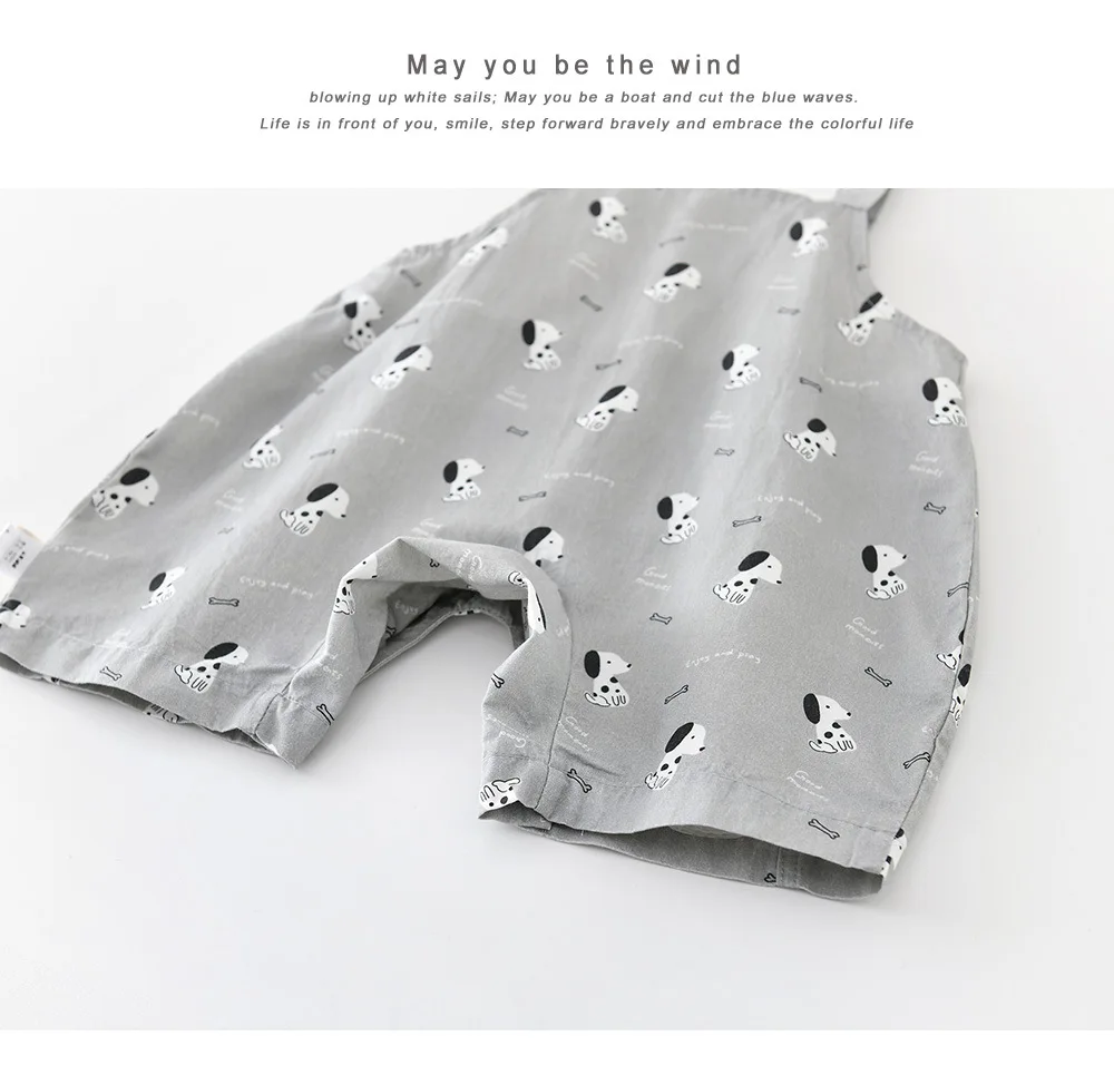 MILANCEL mono de verano para bebés con dibujo perruno - imagen 2