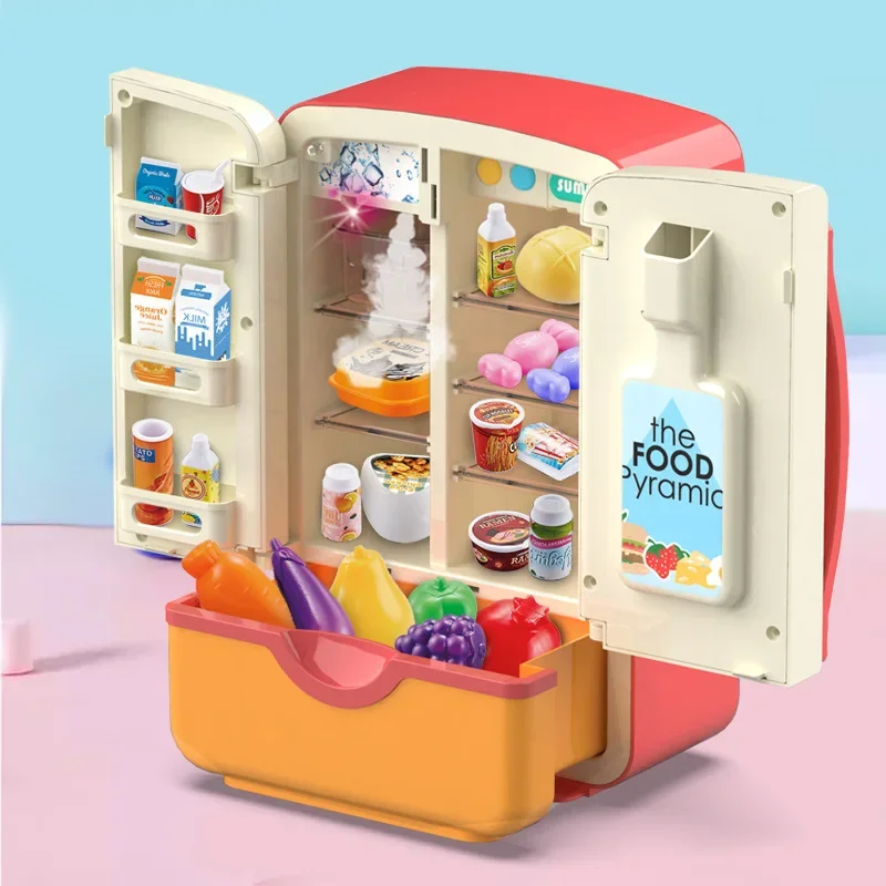 Casa de juegos para niños con cocina de juguete y refrigerador - imagen 4
